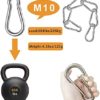 4 Inch Heavy Duty Carabiner Clips,Extra Large Stainless Steel Carabiner for Gym,2 Pcs Snap Hooks - Image 3