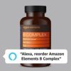 Amazon Elements B Complex, High Potency, 83% Whole Food Cultured, Supports Immune and Normal Energy Metabolism, Vegan, 65 Capsules, 2 month supply (Packaging may vary) - Image 5