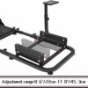 Marada Racing Cockpit Frame Compatible with G25 G27 G29 G920 T500 FANTEC T3PA/TGT Height Adjustable Racing Wheel Stand Wheels Pedals and Real Racing Seat Driving Simulator Cockpit Not Included - Image 7