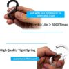 XIECHANEE Small Carabiner Clips, 10 pcs 2.8" Carabiner Keychain Clip with Bottle Openers for Men and Women - Image 3
