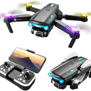 MIANHT Drone with 4K Dual HD FPV Camera - Remote Control Quadcopter, RC Toys Gifts for Boys Girls, with Optical Fl-ow Localization, Altitude Hold Headless Mode, One Key Start Speed
