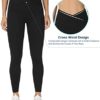 Women's V Cross Waist Yoga Leggings High Waisted Tummy Control Workout Running Pants - Image 4