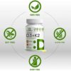 DEAL SUPPLEMENT Vitamin D3 K2 Softgel, 180 Counts, 2-1 Complex, Vitamin D3 5000 IU & Vitamin K2 MK7, Promotes Heart, Bone & Teeth Health - Very Easy to Swallow - Image 3