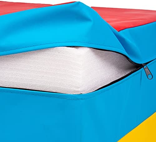 PRISP Folding Incline Gym Mat - 71 x 30 x 14 in Wedge Gymnastics Tumbling Mat for Kids - Image 7