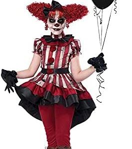 Wicked Clown Costume Girl's