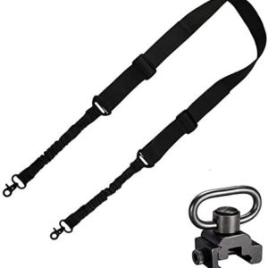 BOOSTEADY 2 Point Traditional Gun Sling Shoulder Strap Trigger Snap with QD Swivel Mount Adjustable