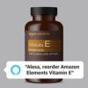 Amazon Elements Vitamin E, 400 IU, 100 Softgels, more than a 3 month supply (Packaging may vary) - Image 4