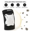 Tanden Skating Protective Gear Adult Knee and Elbow Pads Wrist Guards for Roller Skating Skateboarding, Skate Pads Adult Knee Pads for Men Women White - Image 5