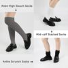 KEREDA Slouch Socks Women Knee High Scrunch Scrunchie Socks 3 Pairs Size 6-11 - Image 4