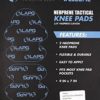 LA Police Gear Neoprene Tactical Knee Pads, Slip in Internal Knee Pads for Work Pants, Protective Neoprene Knee Pad Inserts - Image 6