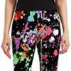 sissycos Women's 80s Leggings Artistic Splash Printed Buttery Soft Stretchy Pants - Image 3