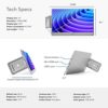 SideTrak Swivel 14” Patented Attachable Portable Monitor for Laptop | FHD TFT Laptop Dual Screen | Mac, PC & Chrome Compatible | Fits All Laptops | Powered by USB-C or Mini HDMI (Light Silver) - Image 4