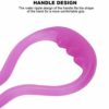 Resistance Band Stretch Exercise Band Hand Stretcher Multifunctional Back Arm Yoga Resistance Fitness Tool for Yoga Pilates Stretching Physical Therapy(double hole purple - one size) - Image 6