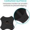 Vive Self Standing Cane Tip - 3/4 Inch Replacement - Heavy Duty Rubber Quad Base for Walking, Folding & Medical Canes - Stable Grip Traction Attachment - for Men, Women, Elderly & Seniors (Black) - Image 5