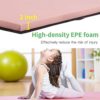 CL.HPAHKL 4-Fold Gymnastics Mats 6'x4'x2" Thick Tumbling Mats Exercise Mat with Carrying Handles Lightweight Pu Leather Gymnastics Panel Mat for Stretching Yoga Aerobics Home Exercise(Pink) - Image 4