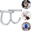 BESPORTBLE 4pcs Metal Bar Up Workout Duty Stretching Home Pull Equipment Band Drag for Accessories Workouts Strength Steel Gym Fitness Cable Training Professional Yoga Hook Handles or - Image 7