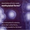 Super B-Complex – Methylated Sustained Release B Complex & Vitamin C, Folate & Methylcobalamin, Vegan, Energy, Heart & Brain Function, 180 Small Tablets - Image 3