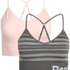 Reebok Women's Bra - Seamless Performance Longline Cami Bralette (2 Pack) - Image 3