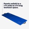 We Sell Mats 2 ft x 6 ft x 1 5/8 in Personal Folding Exercise Mat, Personal Fitness Gym Flooring, For Core Workouts, MMA, Gymnastics and Cheerleading Use - Image 5