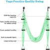 Gonex Aerial Yoga Swing Set, Trapeze Hammock Sling, Antigravity Inversion Ceiling Hanging Include Daisy Chain, Carabiner, Post Guide for Beginners Relax Relieve Back Pain - Image 3