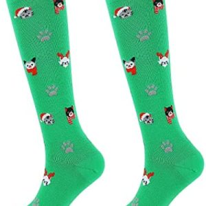 Junely Compression Socks for Women 20-30 mmhg Knee High Socks for Support Circulation Nurse Pregnancy Sports Travel Flight