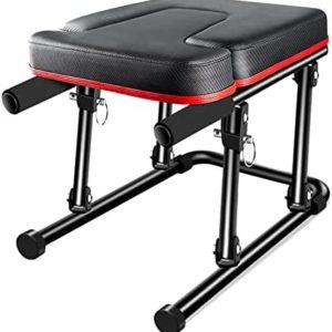 NASTON Yoga Headstand Bench,Inversion Chair with Armrests and Thickened Shoulder Cushion,Home Gym Workout Strength Training,Black,4335.553CM