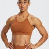 BALEAF Womens Workout Sports Bras High Neck Fitness Removable Padded Y Back Tank Tops Backless Gym Bra - Image 4
