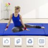 4'x8'x2 Folding Gymnastics Mat, Extra Thick High Density Anti-Tear Gym Exercise Pad with Carrying Handles, Hook and Loop Fastener, 4 Panel Tumbling Mat for Workout, MMA, Stretching Yoga - Image 2