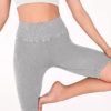 ODODOS Seamless Yoga Shorts for Women, High Waist Butt Lifting Acid Washed Ribbed Workout Gym Running Biker Shorts - Image 3