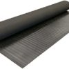 Rubber-Cal - 03_168_W_WR_08 Wide Rib Corrugated Rubber Floor Mat, 3 mm Thick x 4' x 8' Utility Runner, Black - Image 4