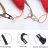elane 30 PCS Mini Carabiner Clip,Spring Snap Hook for Keychains Accessories Backpack Bottle Outdoor Camping Hiking or Other Light Weight Items.(Black+Silver) - Image 3
