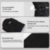 JBM Knee Brace Soft Non Slip Knee Pads Breathable Knee Compression Sleeve Elastic Anti-Collision Pads for  Fitness Exercise Basketball Running (One pair, Black) (Large, Black) - Image 9