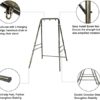 ONCLOUD Upgraded Hammock Chair Stand Metal Swing Stand Frame, Heavy Duty Steel Hammock Stand Only for Porch, Backyard, Indoor or Outdoor, Antique Bronze Finish - Image 5
