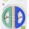 Tegu Swivel Bug Magnetic Building Block Set, Teal & Blue - Image 5