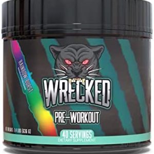 Huge Supplements Wrecked Pre-Workout Powder, 30G+ Ingredients Per Serving to Boost Energy, Pumps, and Focus with L-Citrulline, Beta-Alanine, Hydromax, L-Tyrosine, and No Useless Fillers (40 Servings)