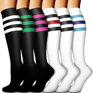 Compression Socks For Women and Men Circulation(6 Pairs)-Best support for Running,Sports,Pregnancy