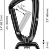 PANDENGZHE Locking Carabiner Clips 2.5" with Swivel Ring for Securing Pets, Dog Leash Harness, Camping, Hiking, Backpack, Keychains - Image 6