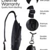 Peak Gear Sling Compact Crossbody Backpack and Day Bag (Black) - Image 2