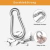 4 Inch Heavy Duty Carabiner Clips,Extra Large Stainless Steel Carabiner for Gym,2 Pcs Snap Hooks - Image 7