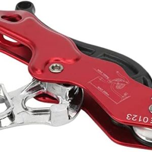 Aluminum Magnalium Alloy Self Braking Stop Descender for 10?12mm Rope Climbing Gear Aluminum Magnalium Alloy
