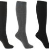 WOWFOOT Women's Knee High Socks Luxury Cotton For Girl Stylish Design Fun - 3pair - Image 2
