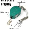 DFGENLY Self Retracting Lifeline Rope Brake Grab Self Braking Stop Descender Self-Locking Device for Construction Personal Fall Arrest Protection, Wire Rope15m - Image 2
