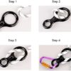 NULIZL 35KN Figure 8 Descender, Aluminum Climb Figure 8 Descender Rescue Rappelling for Climbing Belaying and Rappelling Device - Image 3