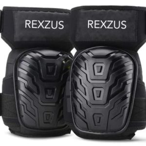 Vero1992 Professional Knee Pads for Work, Heavy Duty Foam Padding Kneepads for Construction, Gardening, Flooring with Comfortable Gel Cushion to Save Your Knees (Black)