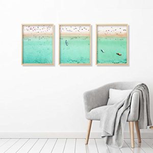 Aerial Beach Artwork - Aerial Beach Photography (3 Unframed Prints, Multiple Sizes, Aerial Beach Poster, Aerial Beach Wall Art, Great Gift, Aerial Beach Picture, Aerial Beach Art)