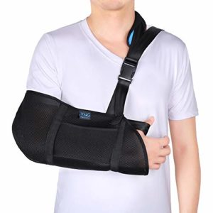 Arm Sling with Release Buckle Design, Breathable Medical Arm Support Shoulder Immobilizer for Broken Fractured Arm, Elbow and Shoulder, Adjustable Rotator Cuff Shoulder Sling for Left or Right Arm