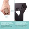 PULLUP & DIP Wooden Push Up Bars With Ergonomical Handle And Heavy-Duty Steel – Anti-Slip Push-Up Handles, Handstand Bars For Calisthenics and Fitness - Image 2