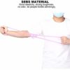 Resistance Band Stretch Exercise Band Hand Stretcher Multifunctional Back Arm Yoga Resistance Fitness Tool for Yoga Pilates Stretching Physical Therapy(double hole purple - one size) - Image 5
