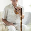 Orsus Wooden Walking Cane for Women Walking Stick Fox Hand Carved Stick 36" Womens Stick - Image 3