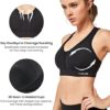 Yvette Women High Impact Sports Bras Criss Cross Back Sexy Running Bra for Plus Size - Image 2